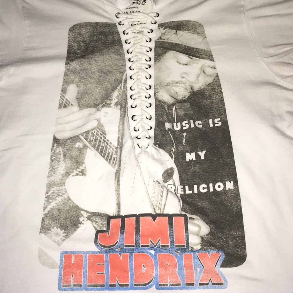 JIMI HENDRIX LACE-UP T-SHIRT